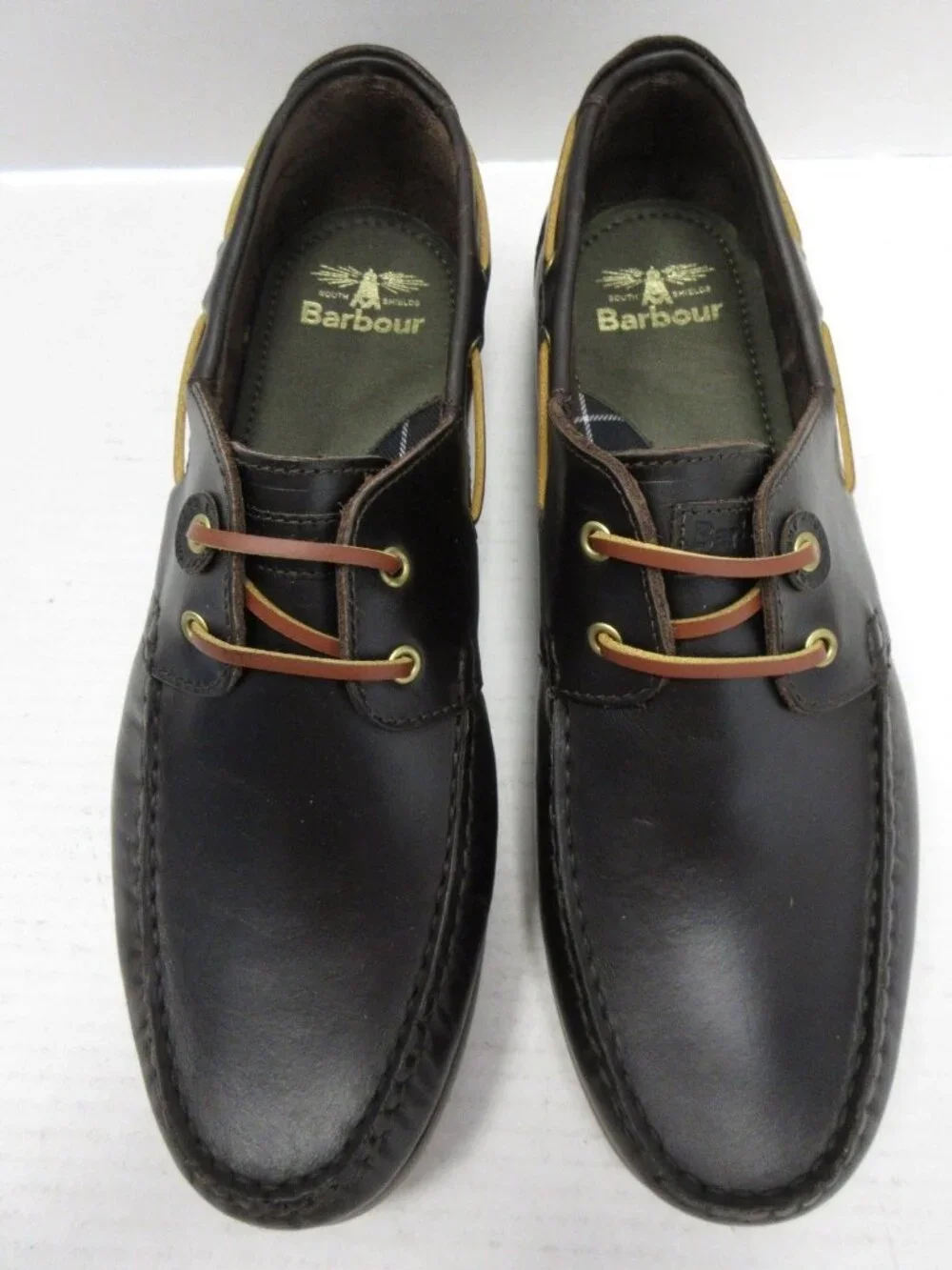 Barbour Boat Shoes 10 Capstan Leather Deck Moc Toe MFO0304BR78 NEW